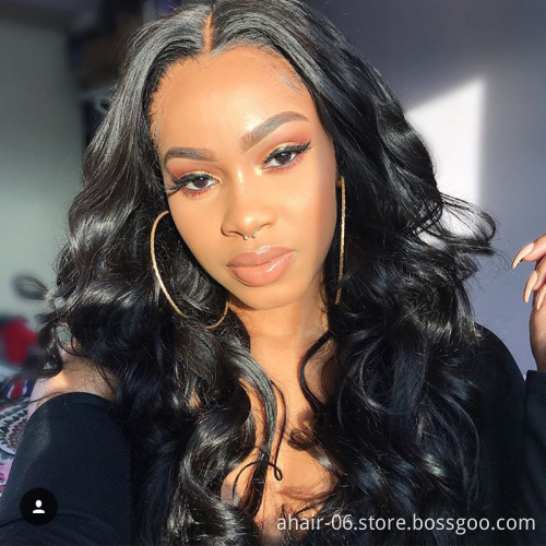 Wholesale 4*4 lace wigs 100% virgin brazilian human hair body wave wigs